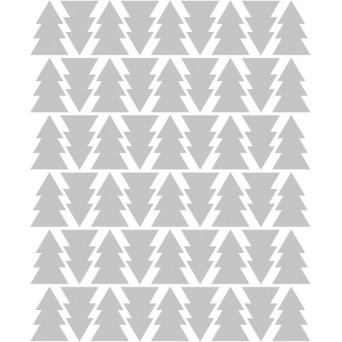  TRESXICS Reusable sticker fir tree, grey