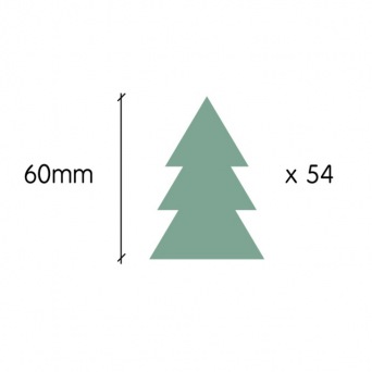  TRESXICS Reusable sticker fir tree, mint