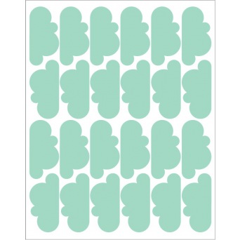  TRESXICS cloud wall sticker, mint