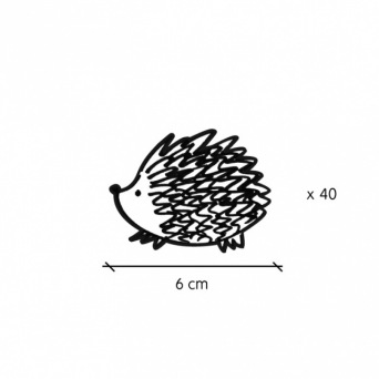  TRESXICS Reusable sticker hedgehog sketch